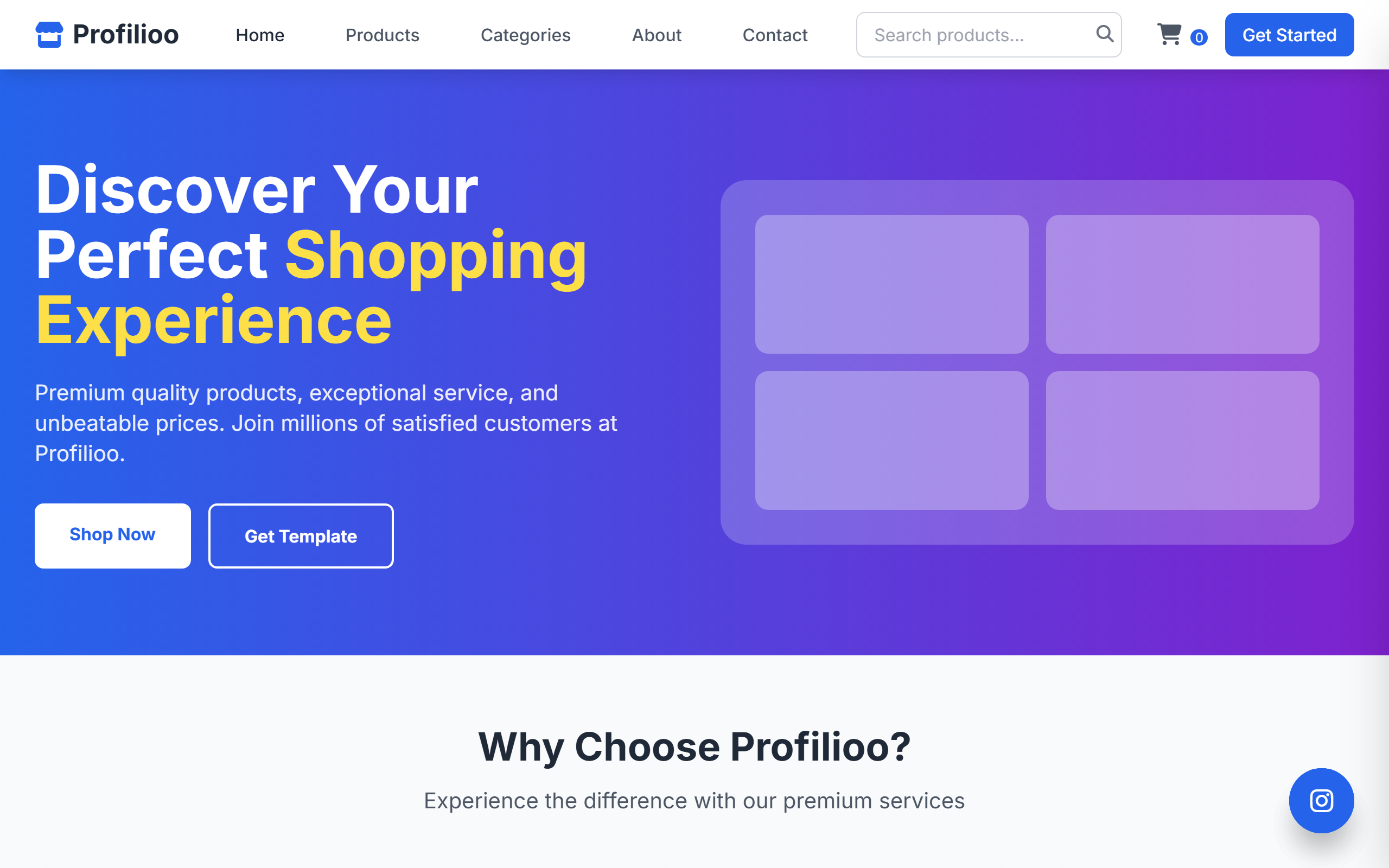 E-commerce Web Template | Responsive & Easy to Customize